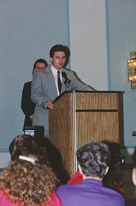 Terry accepting award for Single of the Year Image